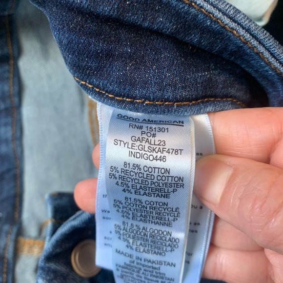 Good American Women's Always Fits Good Legs Skinny Jeans Size 20-26 Indigo 446 - Picture 6 of 11